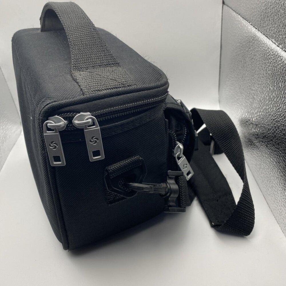 Samsonite Camera Bag Padded Small DSLR Point n Shoot Pockets Strap Black - Picture 4 of 10